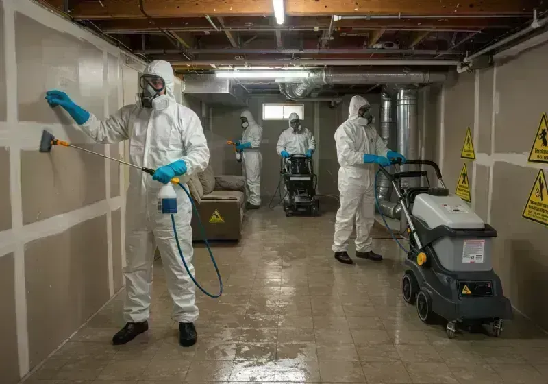 Basement Moisture Removal and Structural Drying process in Clarkson Valley, MO